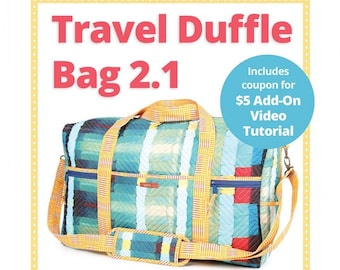 ByAnnie Travel Duffle Bag 2.1 Pattern || Diaper || Strapping || Hardware || Zippers || Soft and Stable