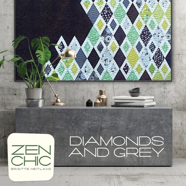 Diamonds and Grey - Zen Chic Quilt Pattern