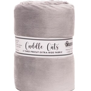 3 Yard Shannon Cuddle® Cut C390 Silver || 88/90&quot; Wide x 108&quot; Long