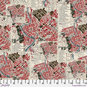 Tim Holtz-palet: rode kaart || Rode collectie || Free Spirit-stoffen