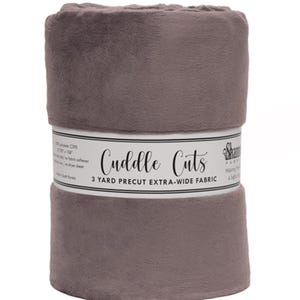 3 Yard Shannon Cuddle® Cut C390 Charcoal || 88/90&quot; Wide x 108&quot; Long