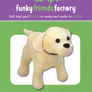 Patrón de peluche de Lucky the Labrador - Funky Friends