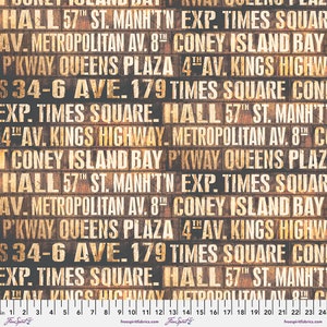 Tim Holtz Canvas || Subway Signs - Neutral || Embark || Free Spirit  || Modern Fabric