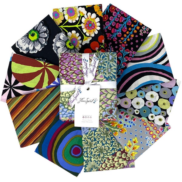 Half Yard Bundle - Kaffe: 85 and Fabulous - 10 pack - Contrast - Bold Fabric - Free Spirit