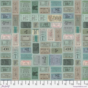 Tim Holtz Palette - Teal Tickets || Teal Collection || Free Spirit Fabrics