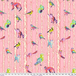 Family Tree - Honey || Full Moon Forest II - Tula Pink 50th Fabric Collection || Quilting Cotton