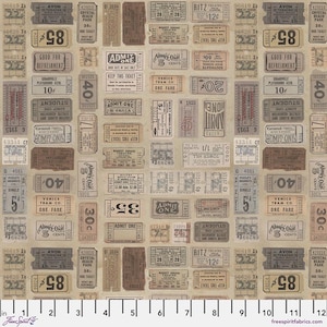 Neutral Tickets || Tim Holtz Palette Monthly Collection || Free Spirit