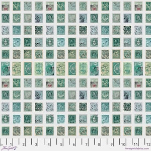 Tim Holtz Palette - Teal Stamps || Teal Collection || Free Spirit Fabrics