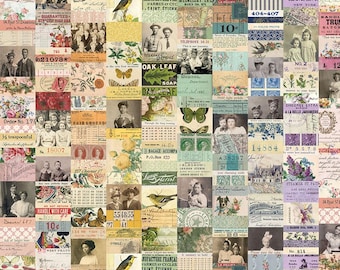 Collage múltiple // Colección mensual de la paleta de Tim Holtz // Espíritu libre