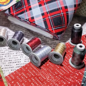 Gleitfaden Kit für Tim Holtz - Wonderland Christmas Flanell Kollektion || 10 - 1.000m Garnrollen || Kuratiert von TreasuredGifts,LLC