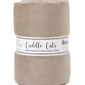 3 Yard Shannon Cuddle® Cut C390 Simply Taupe || 88/90&quot; Wide x 108&quot; Long