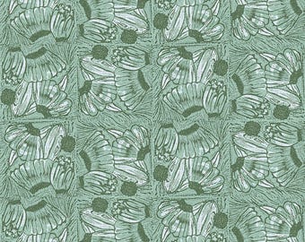Pandanus Pods - Mint | Desert Oasis by Denise Burkitt | FreeSpirit Fabrics | Quilting Cotton  44" Wide Premium Fabric