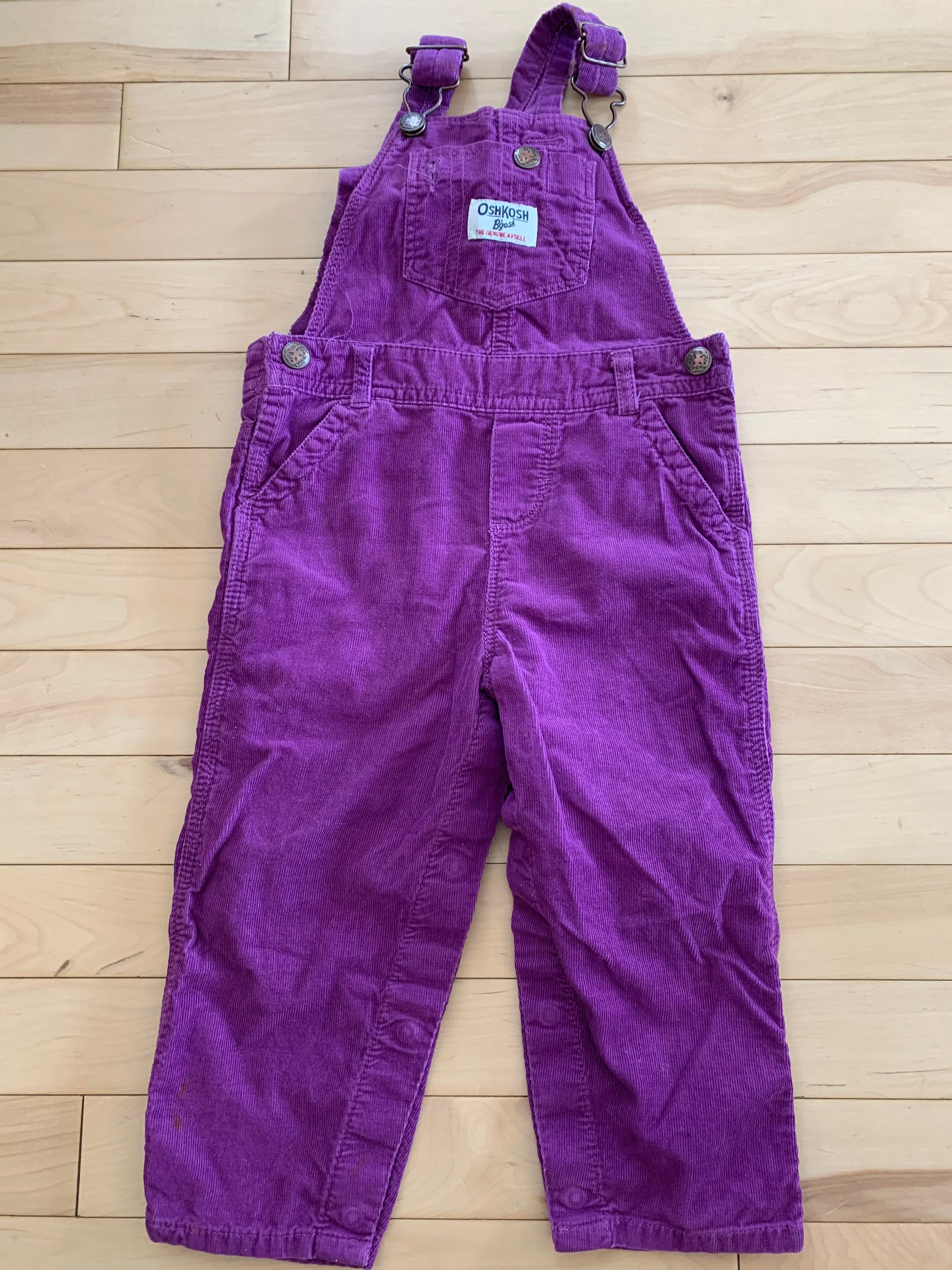 24M OshKosh Purple Corduroy Overalls Etsy