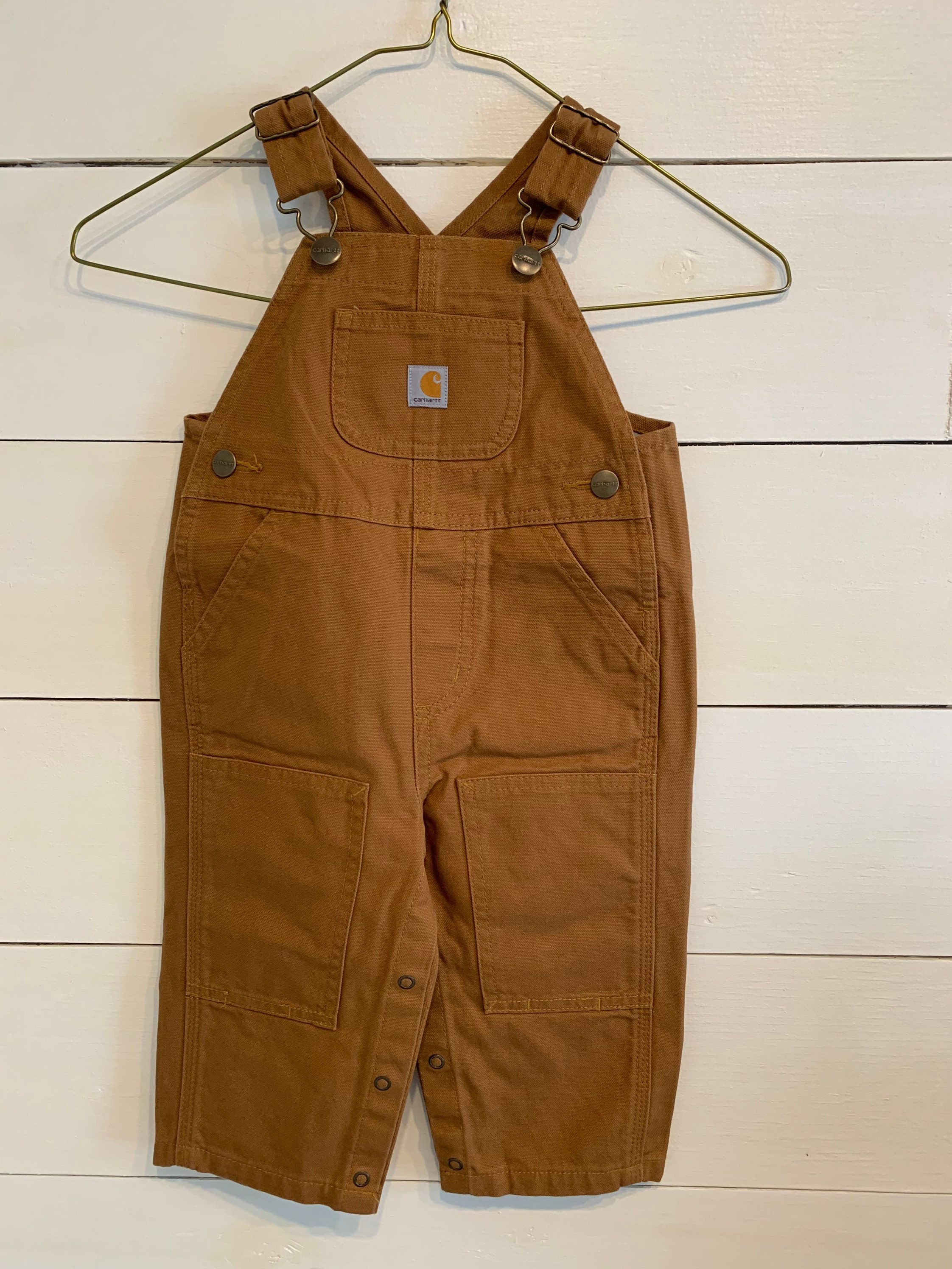 2T Carhartt Brown Double Knee Overalls NWT | Etsy