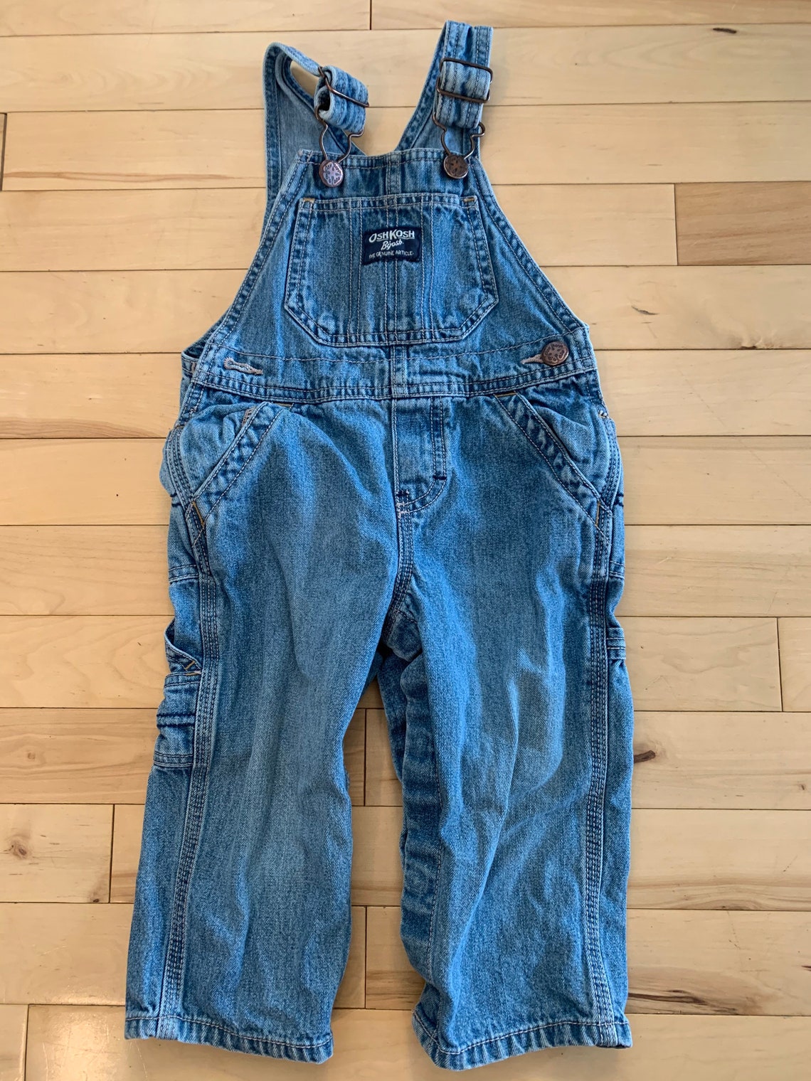 18M OshKosh Light Wash Overalls Etsy