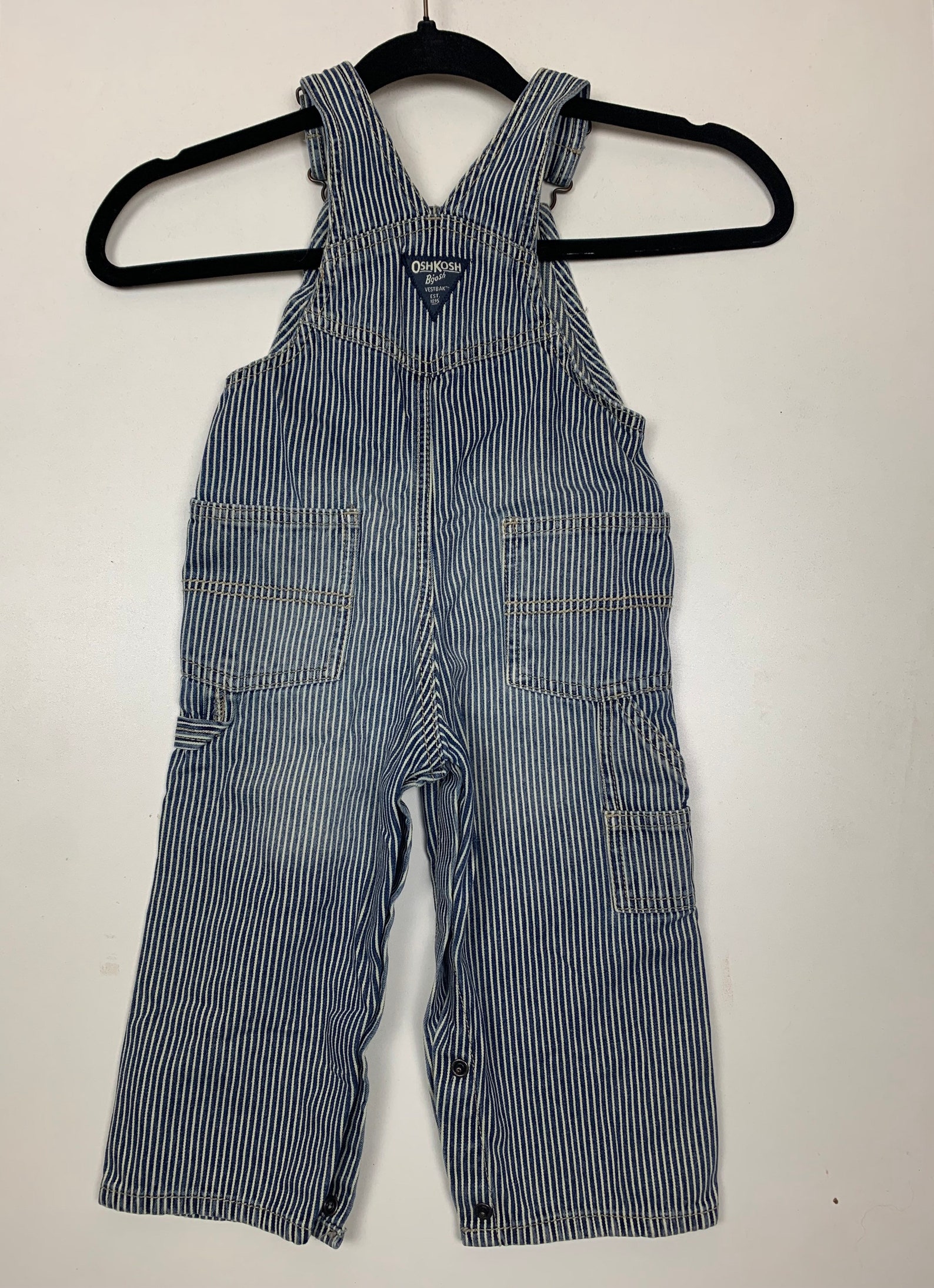 24M OshKosh Pinstripe Overalls | Etsy