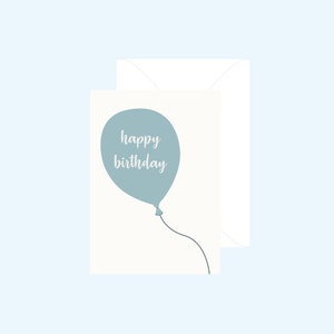 Balloon happy birthday card