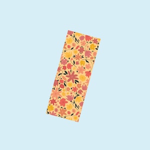 Yellow floral bookmark