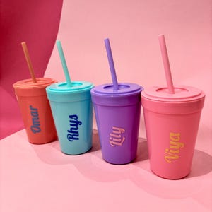Personalised pastel tumblers