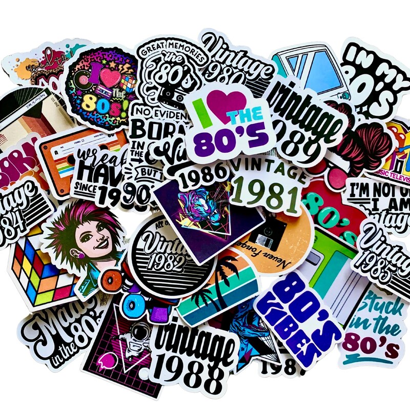 80s Stickers - Etsy UK