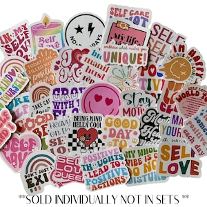 ADESIVI PER L'AMORE PER SE STESSI/ Self Love Club/ Adesivi motivazionali/ Adesivi edificanti/ *Venduti singolarmente*