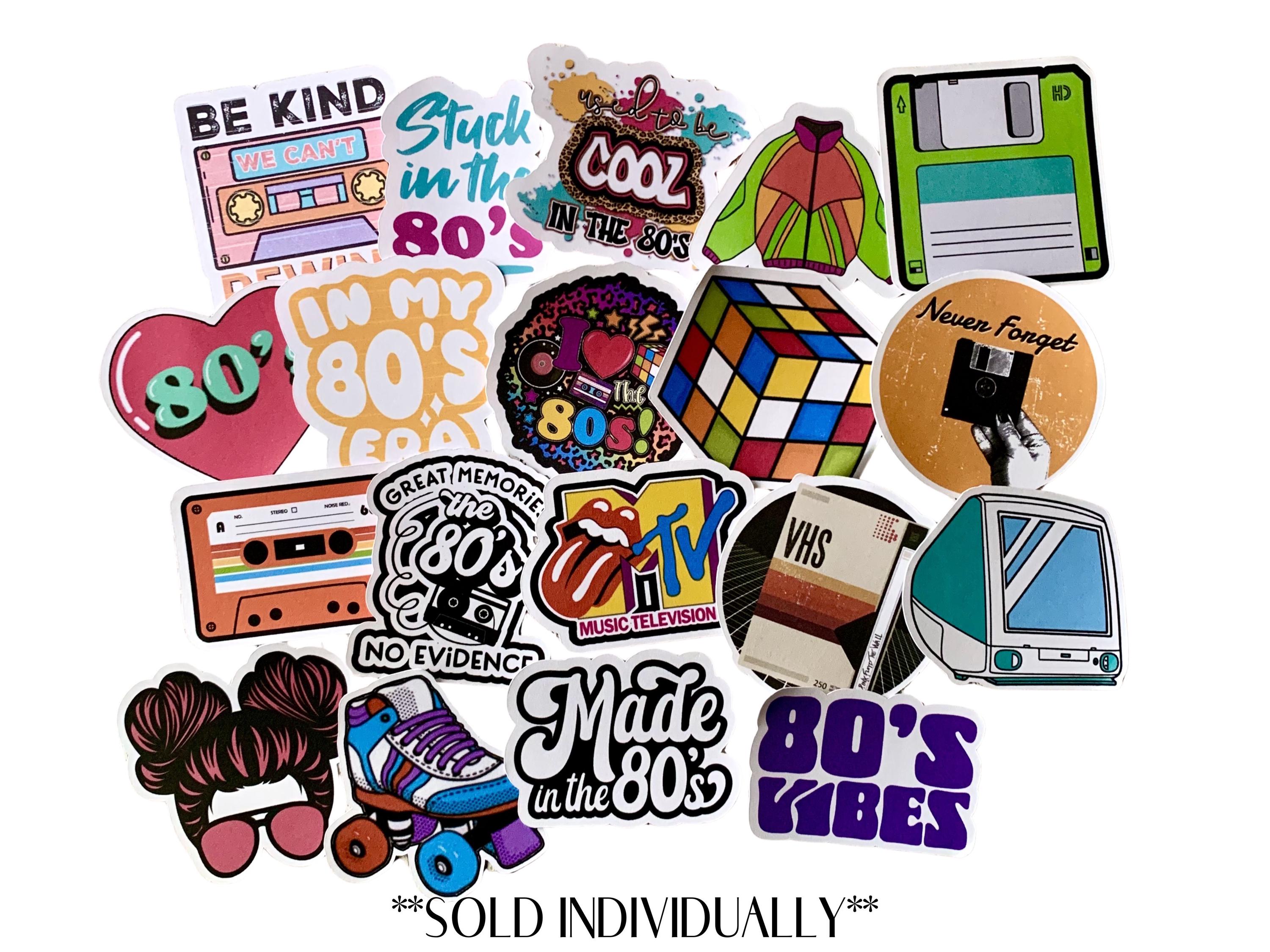 Tag 80 Sticker 80's NOSTALGIC STICKERS (sold Individually) G - Etsy
