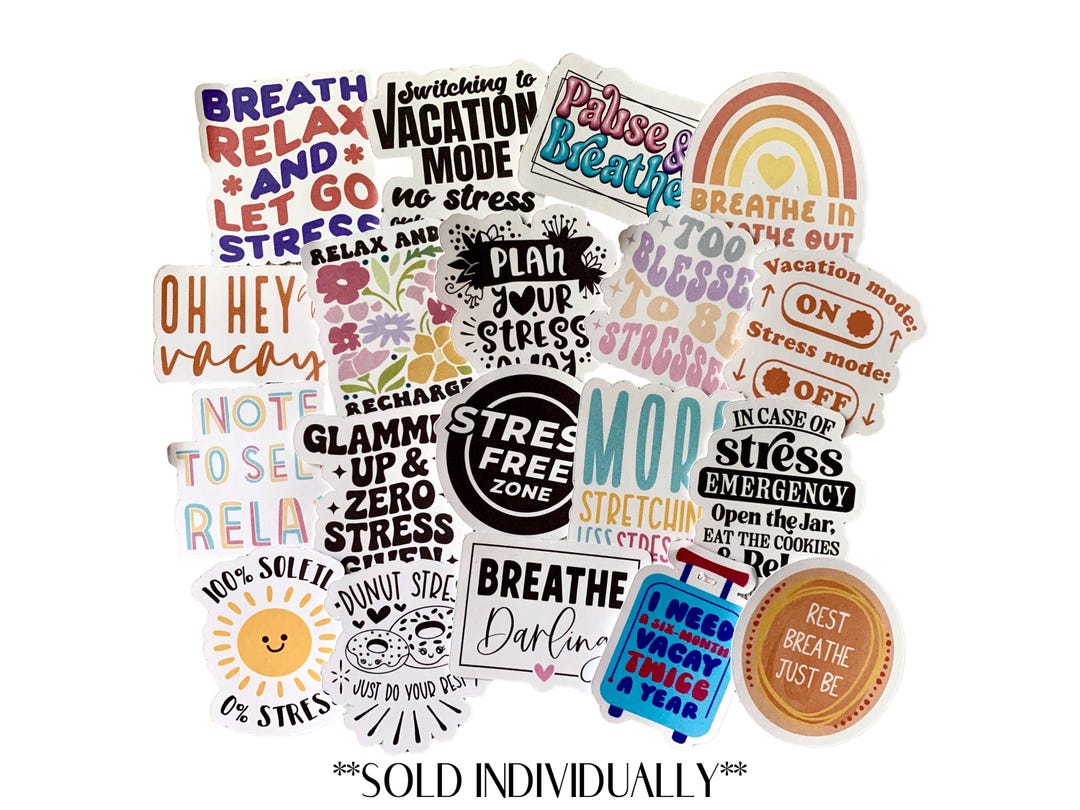 REST AND RECHARGE Stickers| Vacation Mode| Breathe|stress Free (sold ...