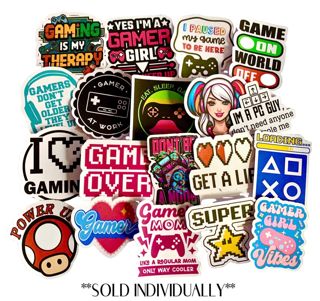 GAMER STICKERS (sold Individually) G - Etsy