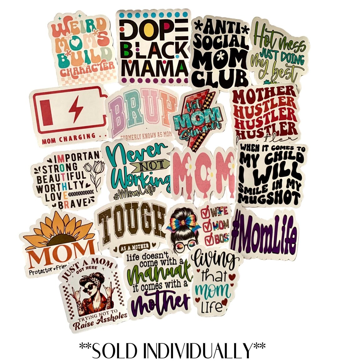 MOM STICKERS| Mom Life, Mother's Day (sold Individually) M - Etsy