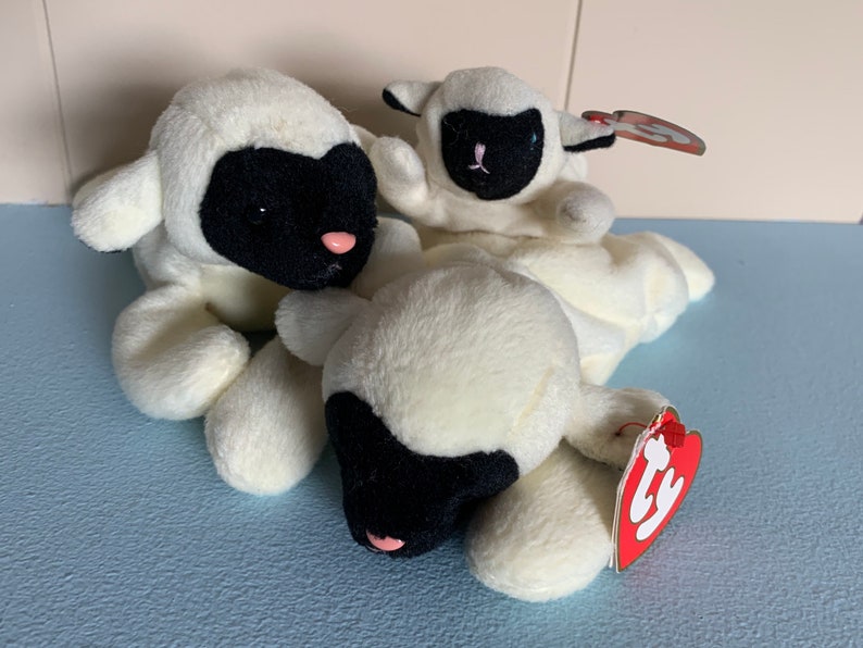 RETIRED Chops the Lamb 1993 1995 Beanie Babies Etsy