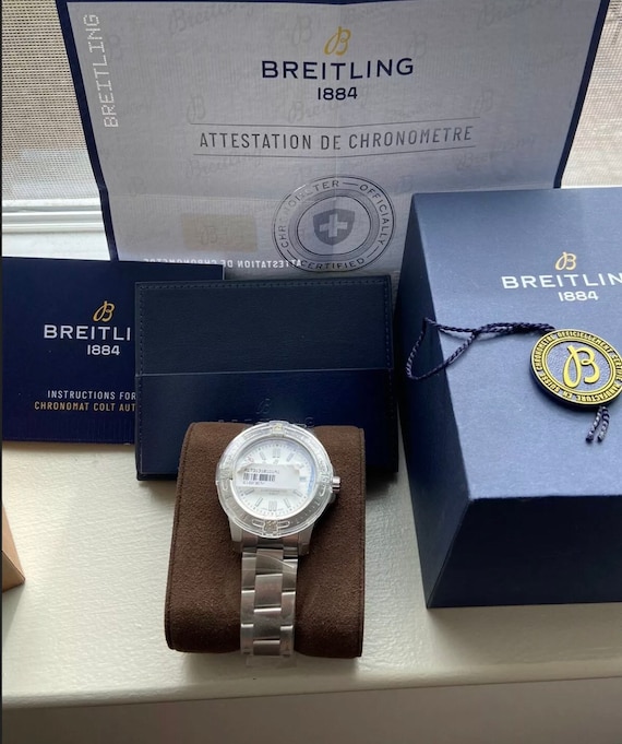 NIB Breitling automatic Colt chronometer A1731310… - image 7