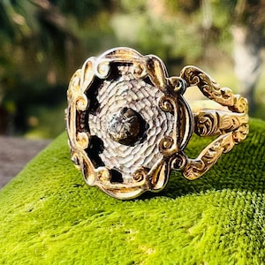 Georgian- Victorian 18k and Silver collet ring