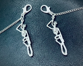 Cadena de gafas de 24"-30", esqueleto del ahorcado, soporte para gafas, correa para gafas, cadena para gafas, cordón, regalo, cordón para gafas, cadena para máscara, soga