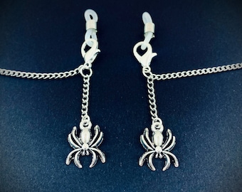 Cadena para gafas de 24"-30", araña que cae, soporte para mascarilla, soporte para cordón de gafas, cadena para gafas, cordón, cordón para gafas, retenedor, cadena para mascarilla, regalo
