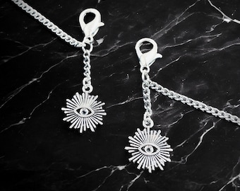 24"-30" Glasses chain, Evil Eye Sunburst, glasses holder, glasses strap, eyewear chain, lanyard, gift, spectacle cord, retainer, mask chain
