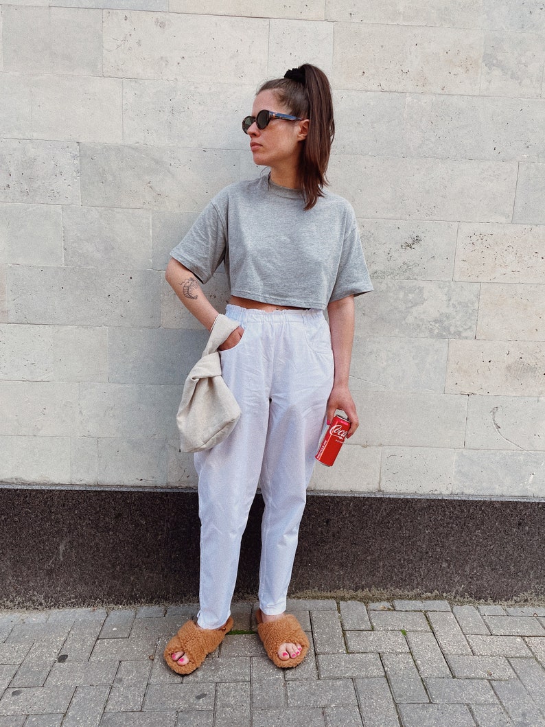 Japanese Knot essential linen bag in camel beige, tote bag, wrist bag image 3