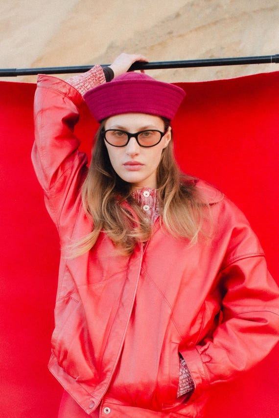 Drap Marine Pillbox in Burgundy ,fall hat,autumn headwear,sailor hat, drapery hat