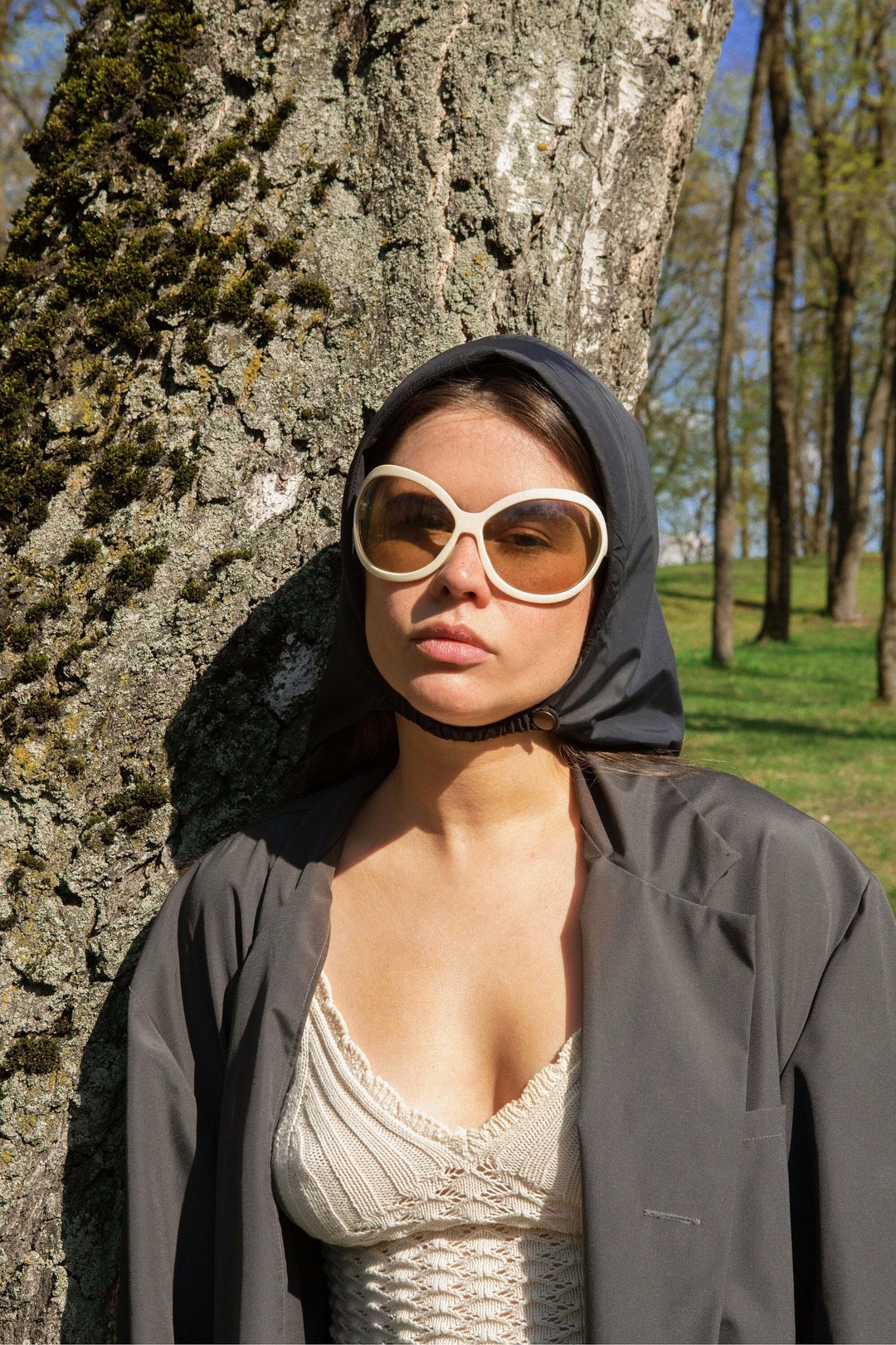 Rain Waterproof Headscarf in Black ,scarf Quilted Shawl Bandana Shawl