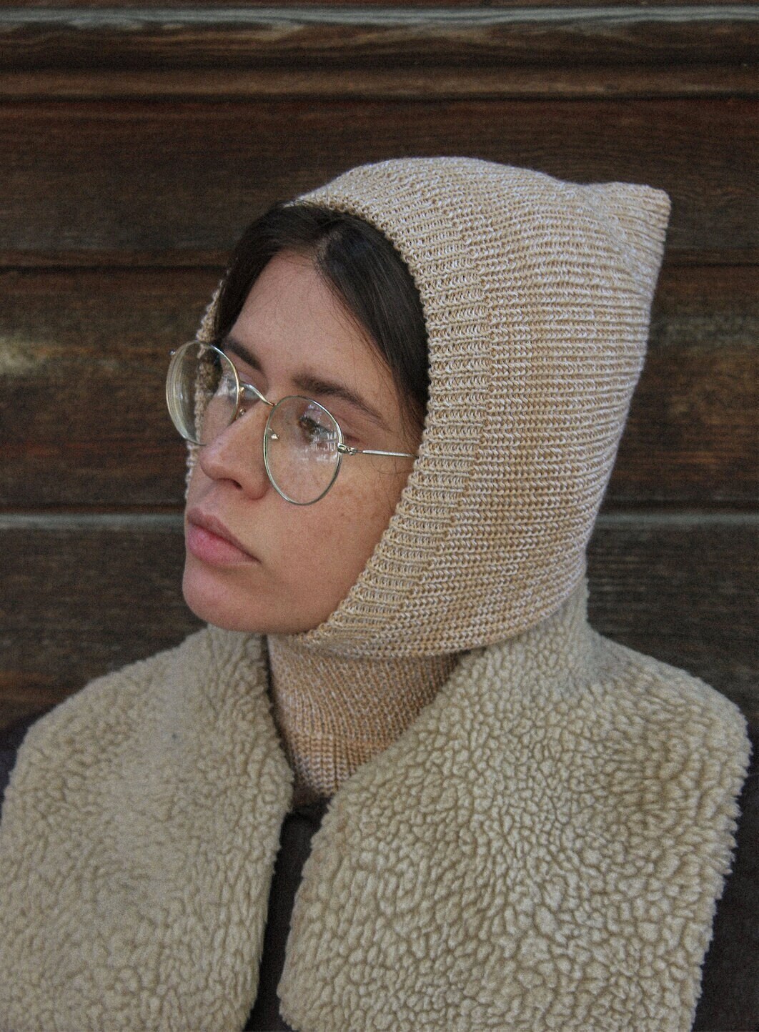 Woolen merino wool balaclava hat. Double layer balaclava hat with merino wool lining,knit beanie,knit balaclava,knit hat,balaclava crochet