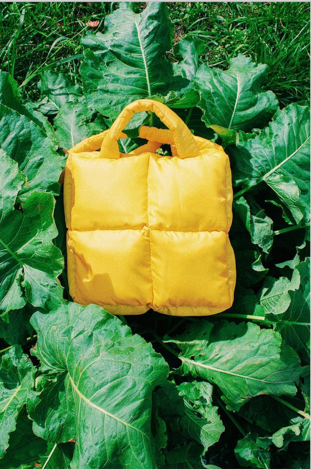 ★LOTSYOU★ lotsyou_Fairy tale Padding Big bag Light Yellow ☆LOTSYOU☆ lotsyou_Fairy tale Padding Big bag Light Yellow