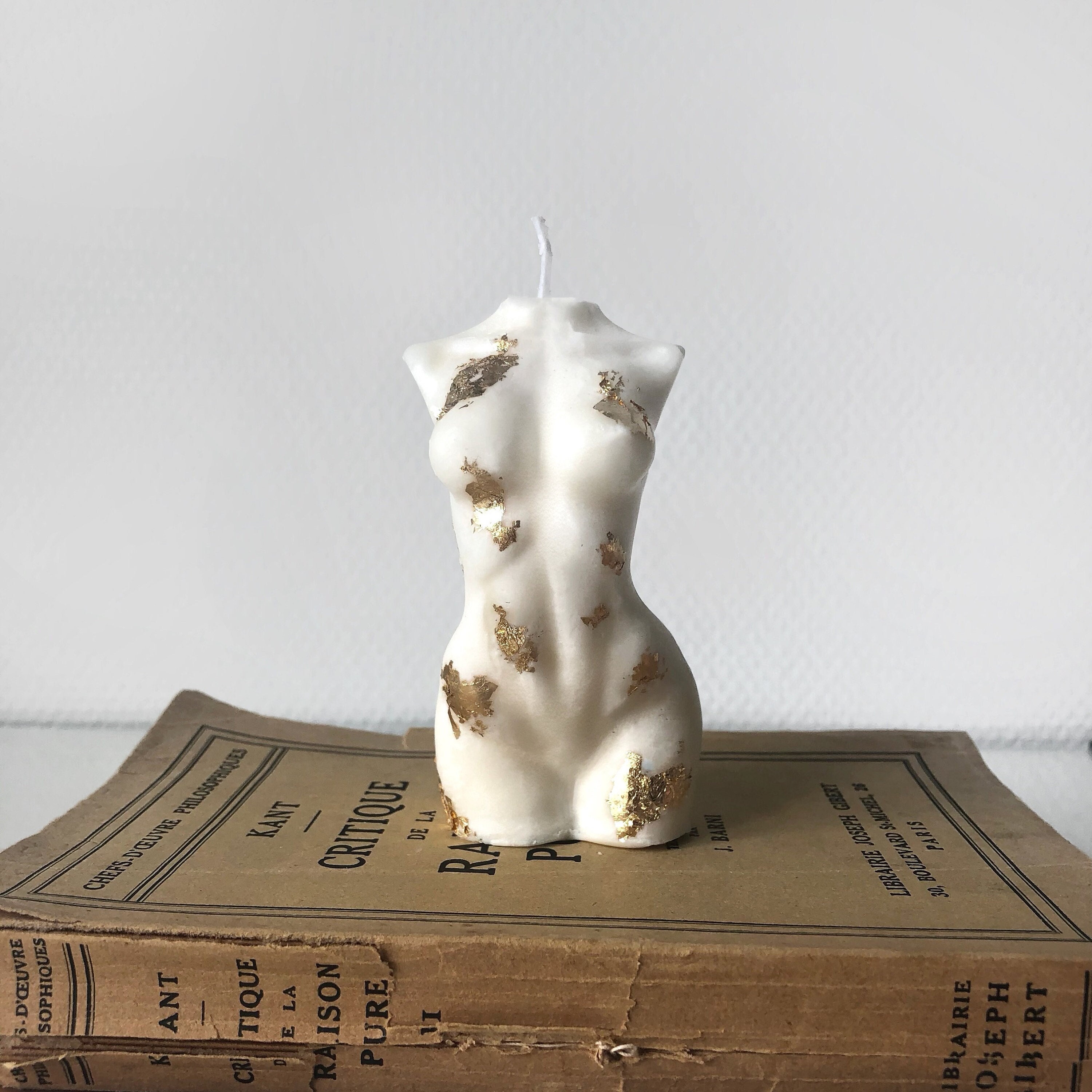 Bougie Corps de Femme Dorée Cadeau Noël Parfumée - Candle Body Mowan