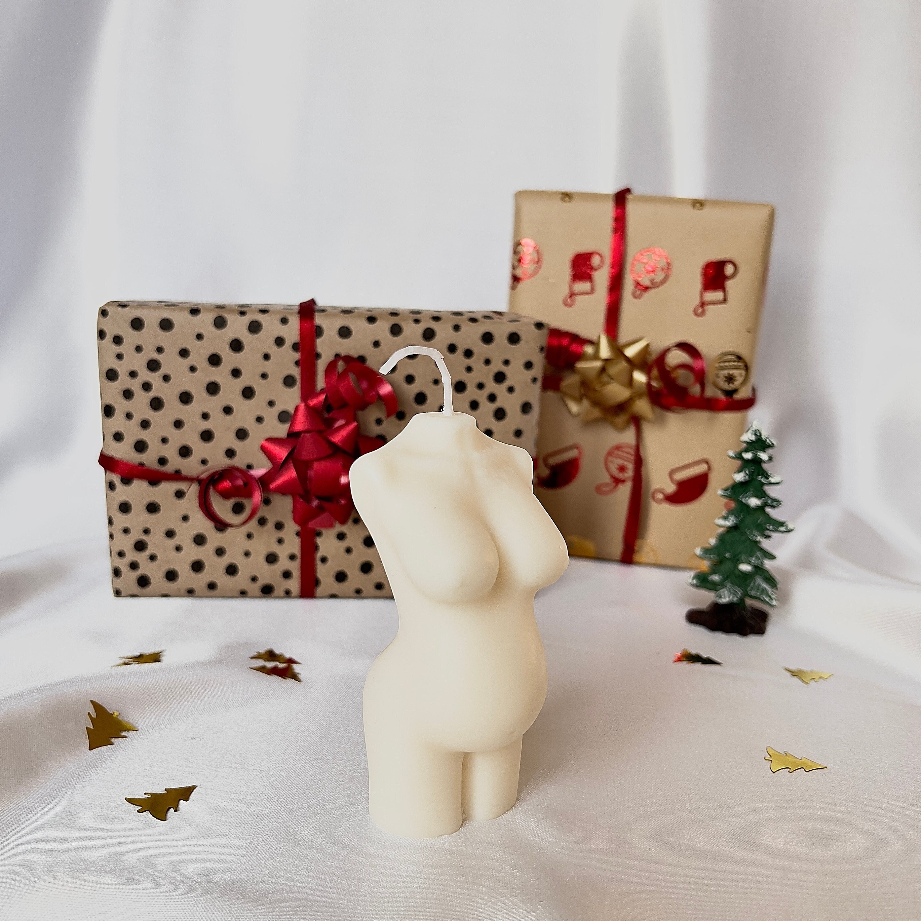 Bougie Corps Femme Enceinte Maman Parfumée Cadeau de Noel - Candle Body Pregnant Woman