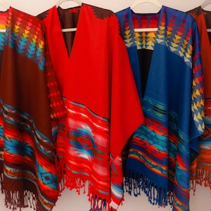 Handmade Shawl, Handmade poncho wrap , revirsible shawl, unisex stylish shawl, sylish poncho, geometric design wrap, tribal design shawl