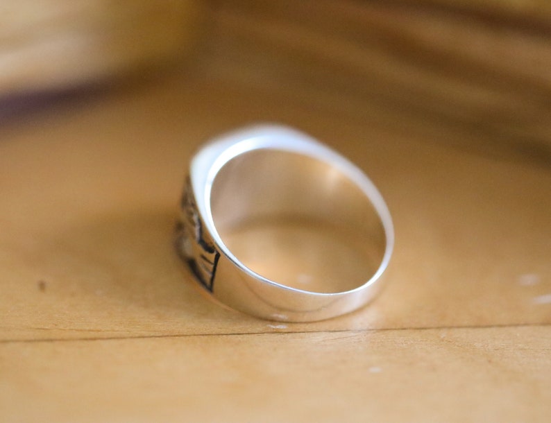 oxidized silver ring Black onyx ring Solid 925 sterling silver ring man ring onyx eagle ring boho silver ring black onyx silver ring