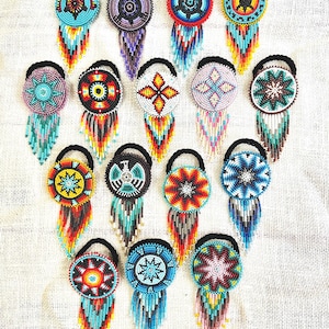 Handmade hair tie, beaded hair tie, Hair accessories, Indian fashion, Native accessories , One of Kind Indian jewelry, native bead work.