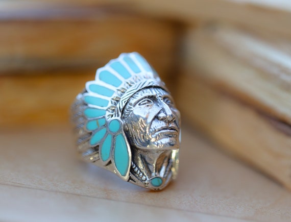 Big Chief Silver Ring, Turquoise Headdress Ring, Unisex Ring, Native Silver Ring, Boho Silver Ring, Turquoise Jewelry, Tribal Turquoise Ring - Etsy Big Chief Silver Ring, Turquoise Headdress Ring, Unisex Ring, Native Silver Ring, Boho Silver Ring, Turquoise Jewelry, Tribal Turquoise Ring - Etsy