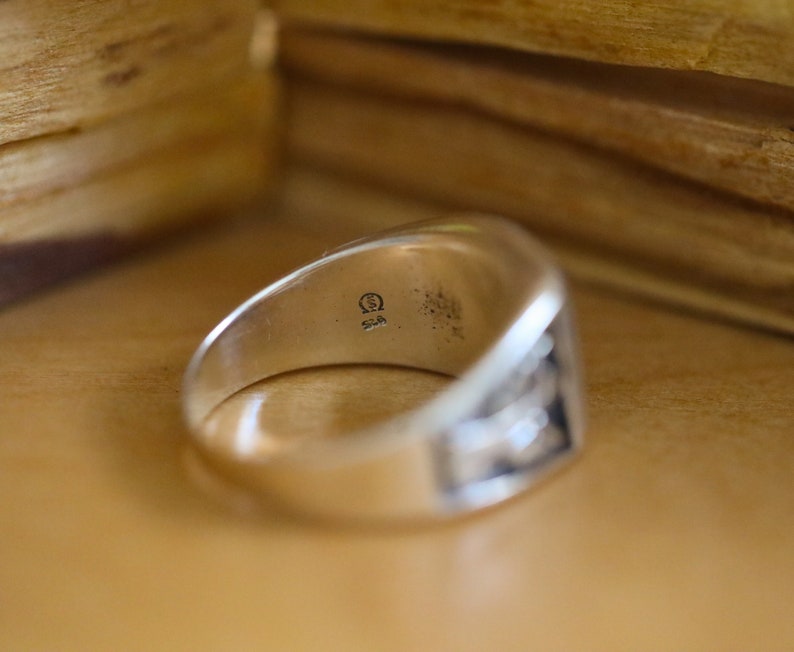 oxidized silver ring Black onyx ring Solid 925 sterling silver ring man ring onyx eagle ring boho silver ring black onyx silver ring