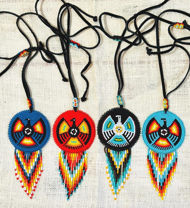 From left to right. Blue Eagle, Red Eagle, Black Eagle, Turquoise Eagle