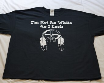 Native Heritage Shirt, 100% Heavy Cotton Black Shirt, Unisex