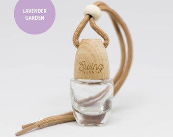 Swing Scent LAVENDER GARDEN Air Freshener, Hanging Diffuser For Car or Small Space